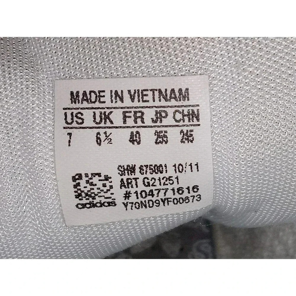 Adidas Samoa White Leather Low Top Casual Shoes Sneakers G21251 Womens Size 7 - Picture 9 of 10